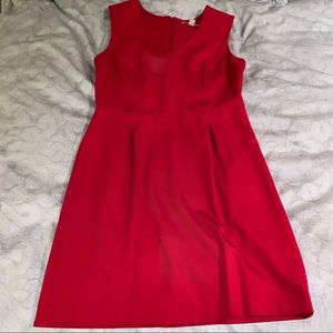 BR Red Ponte Knit Sheath dress